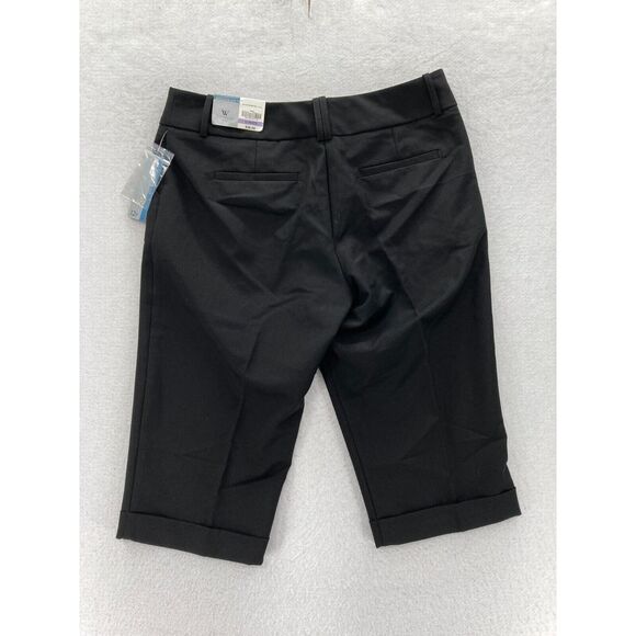 Worthington Modern Fit Pants Women's 12P Petite Black Cuffed Capri Stretch NWT - Picture 11 of 11